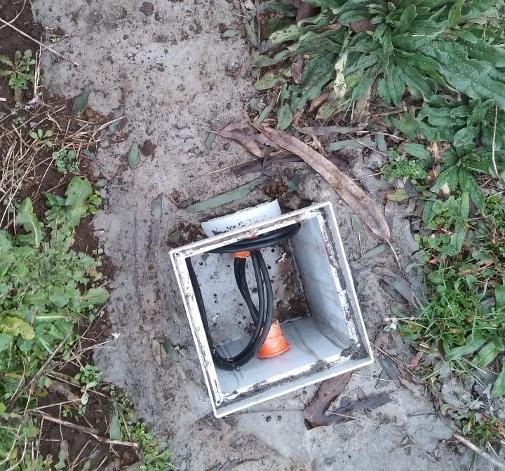 Cámaras de registro 200x200 para empalmes subterráneos